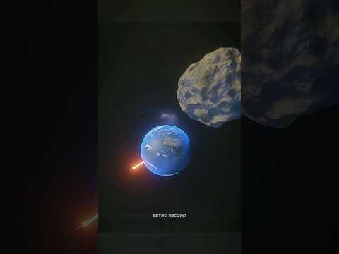 Asteroid hitting earth #space #science